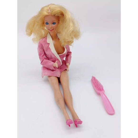 Vintage 1984 Day To Night Barbie Mattel 7929 Doll With Day Outfit & Night Shoes - Picture 4 of 16